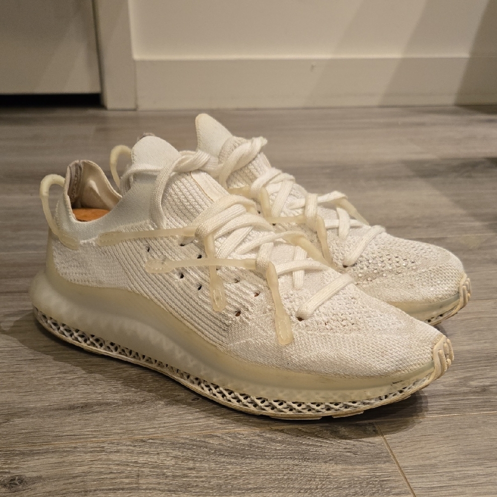 Adidas 4D Fusio Stylish White Knit Sneakers